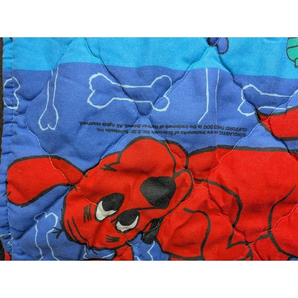 VTG Clifford the Big Red Dog Comforter Toddler Scholastic Dan River 2001 Set